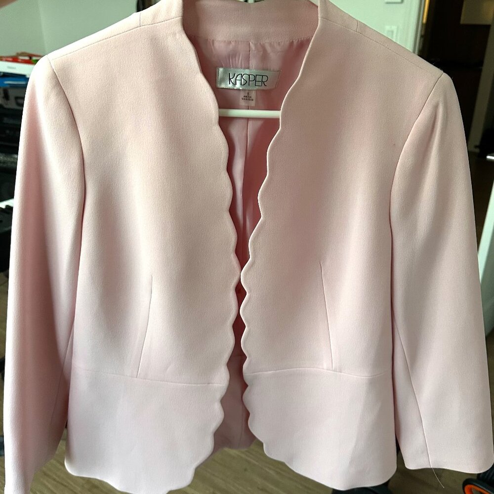 KASPER BLUZER JACKET - Iconic Stretch Crepe